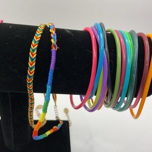 Colorful Bangle and Bracelet Set